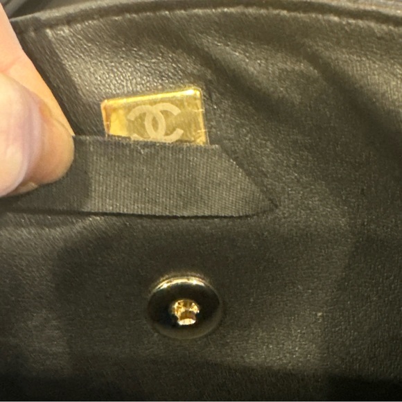 Authentic Chanel Mini Top Handle Fap Bag 24P Black - Picture 10 of 13